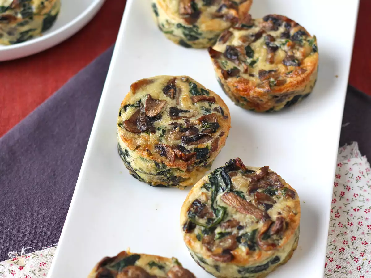 Špenátové a houbové placky - foto 6