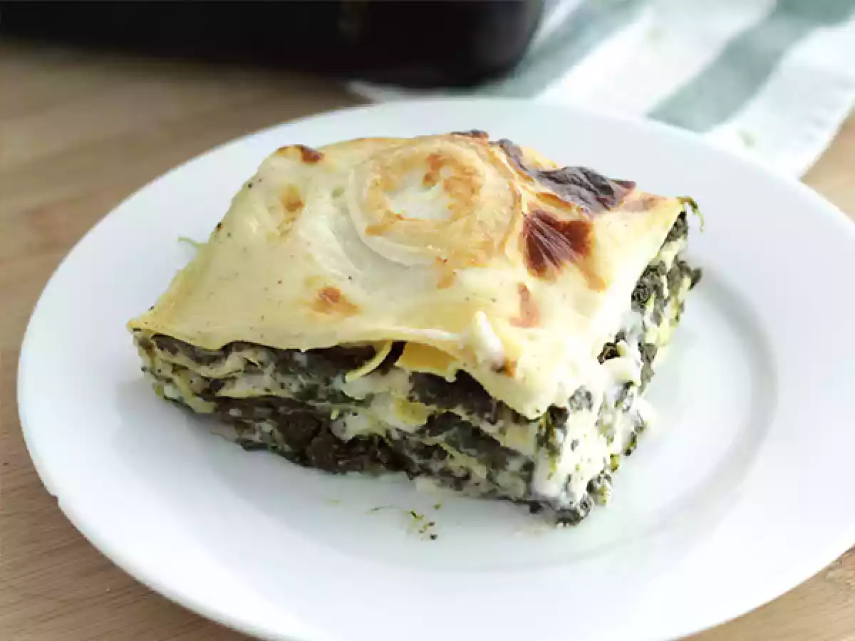 Špenátové lasagne s kozím sýrem - foto 2