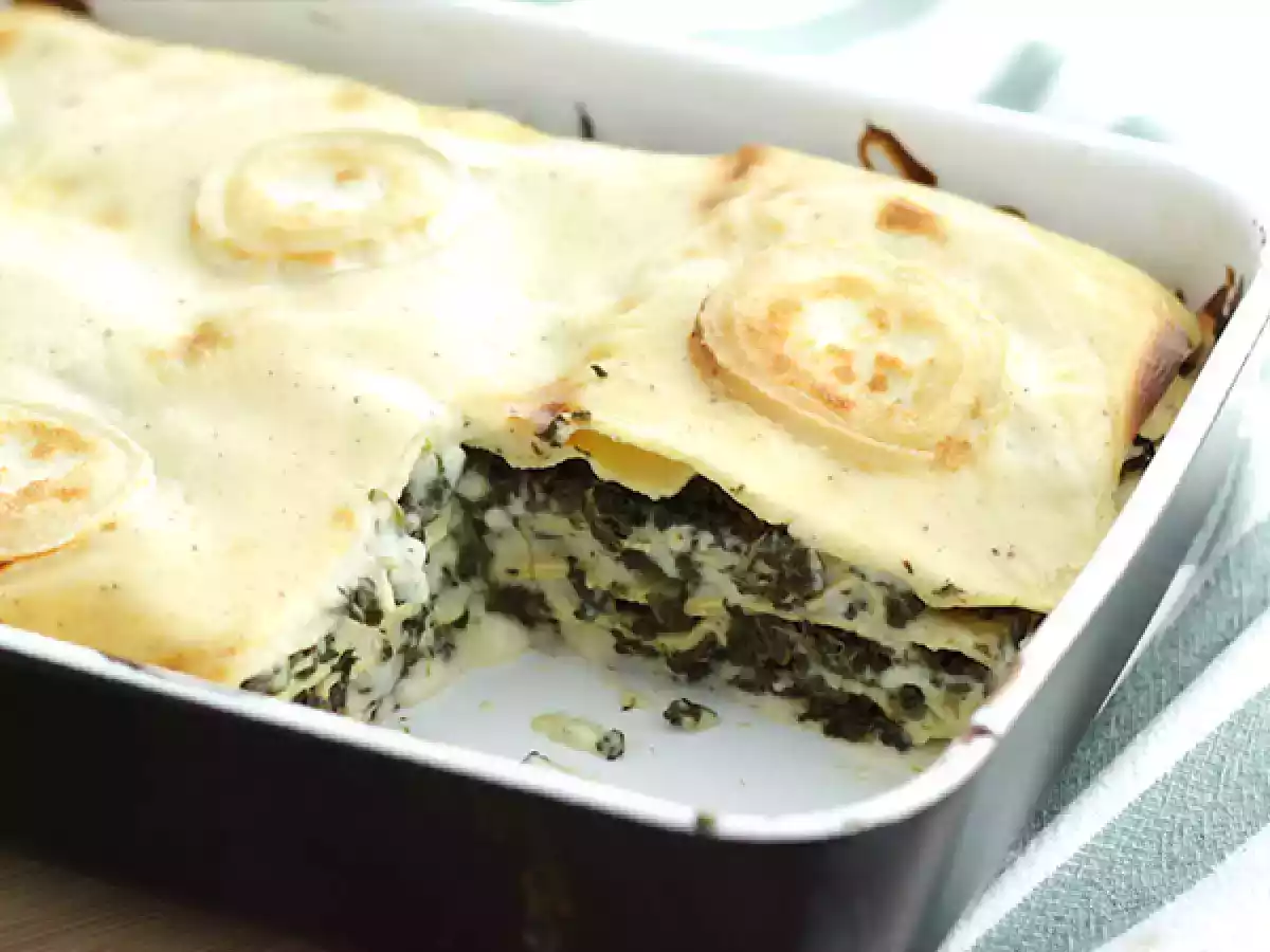 Špenátové lasagne s kozím sýrem - foto 4