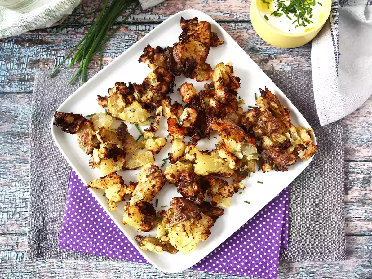 Šťouchané brambory v Air Fryer, ultra křupavá příloha! - foto 2