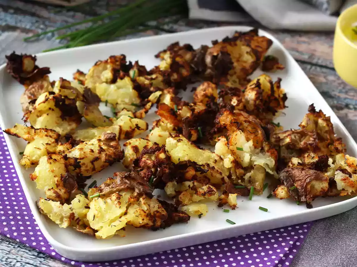 Šťouchané brambory v Air Fryer, ultra křupavá příloha! - foto 5