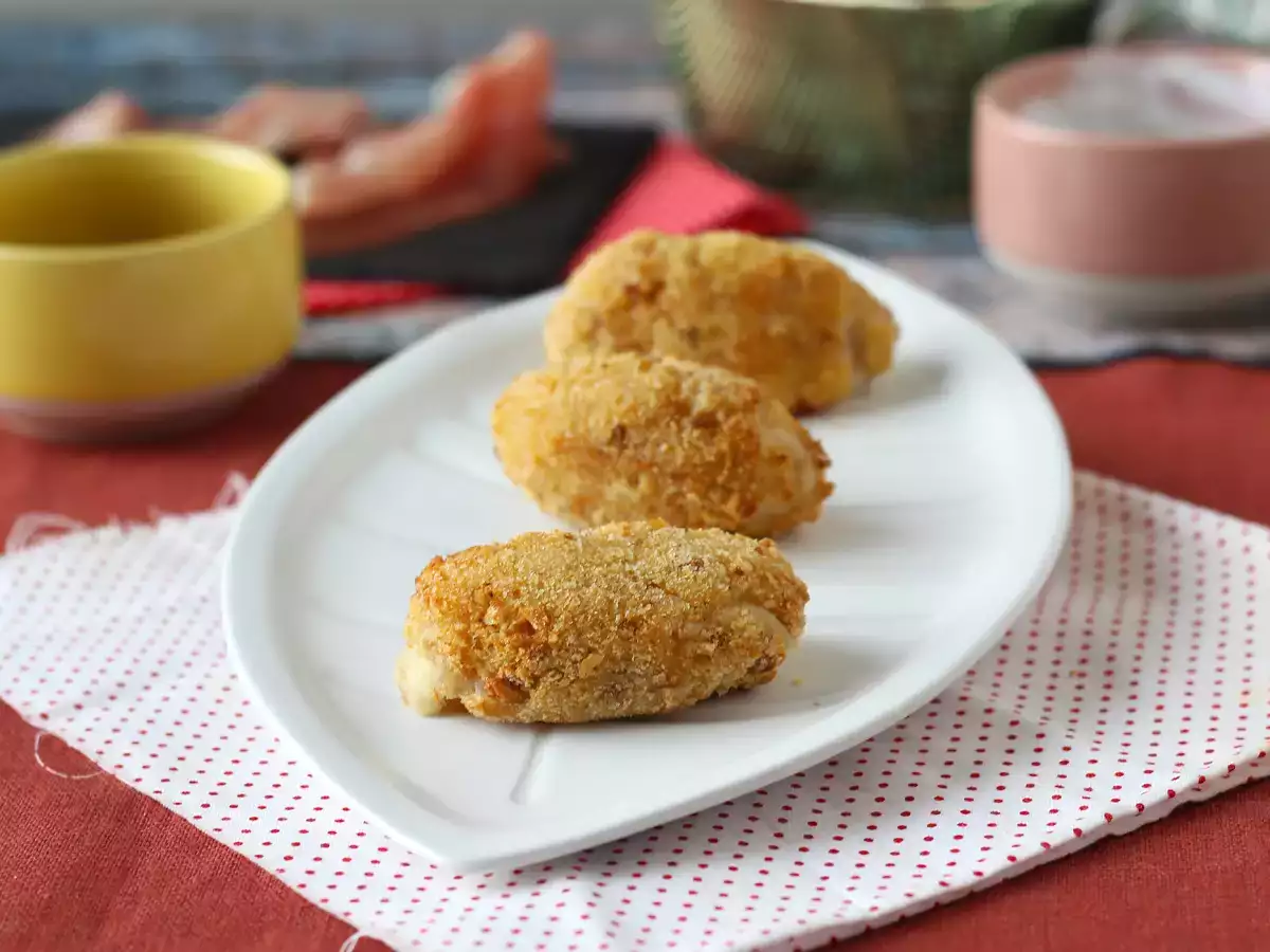 Šunkové krokety v horkovzdušné fritéze: méně oleje, ale stále krásně křupavé! - foto 2