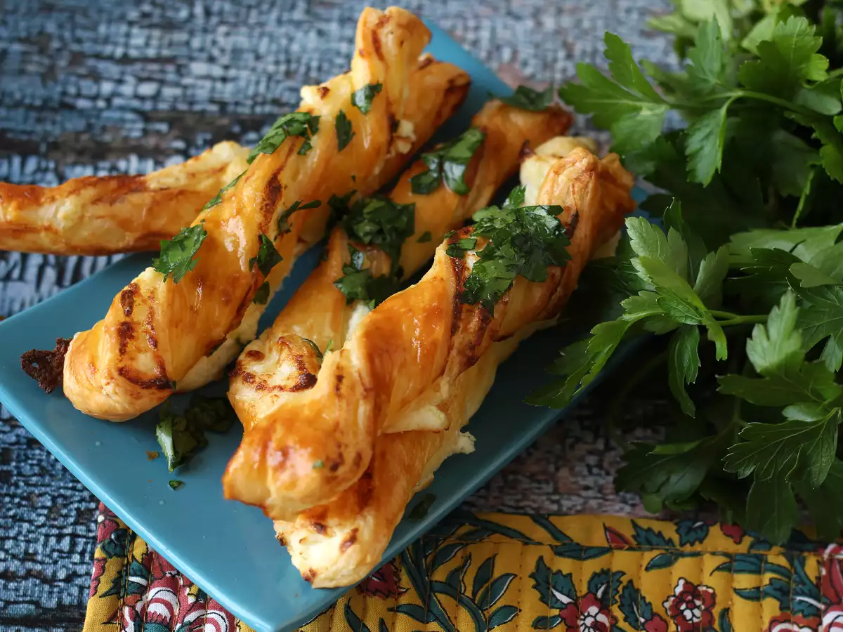 Sýrové listové twisty v horkovzdušné fritéze - foto 5