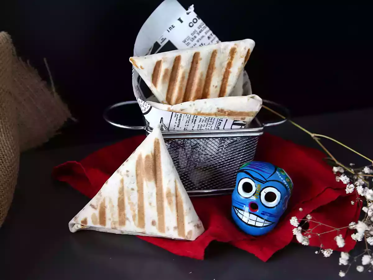 Tacos samoussas s mletým masem
