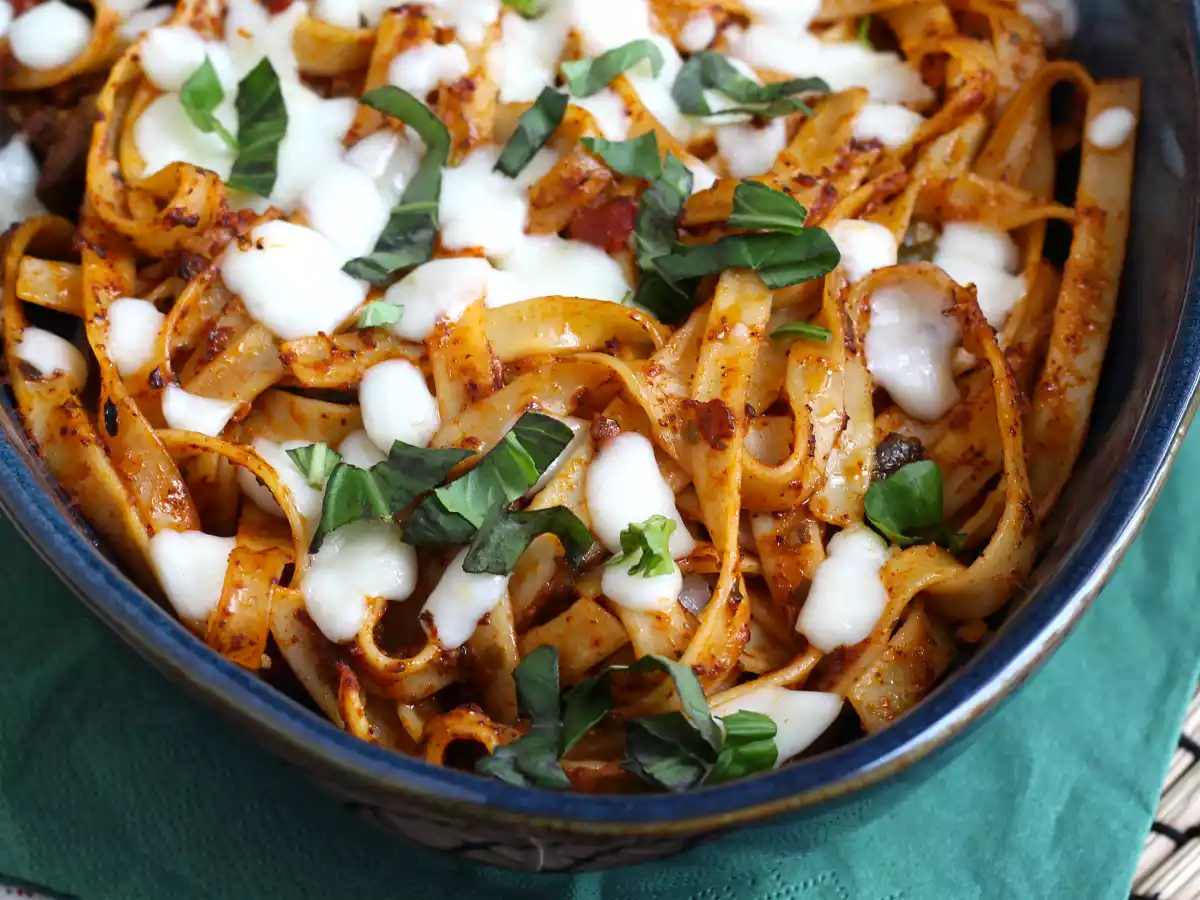 Tagliatelle al forno, recept proti plýtvání zbytky těstovin - foto 2