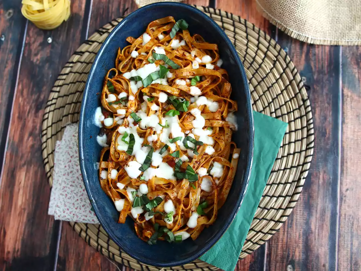 Tagliatelle al forno, recept proti plýtvání zbytky těstovin - foto 3