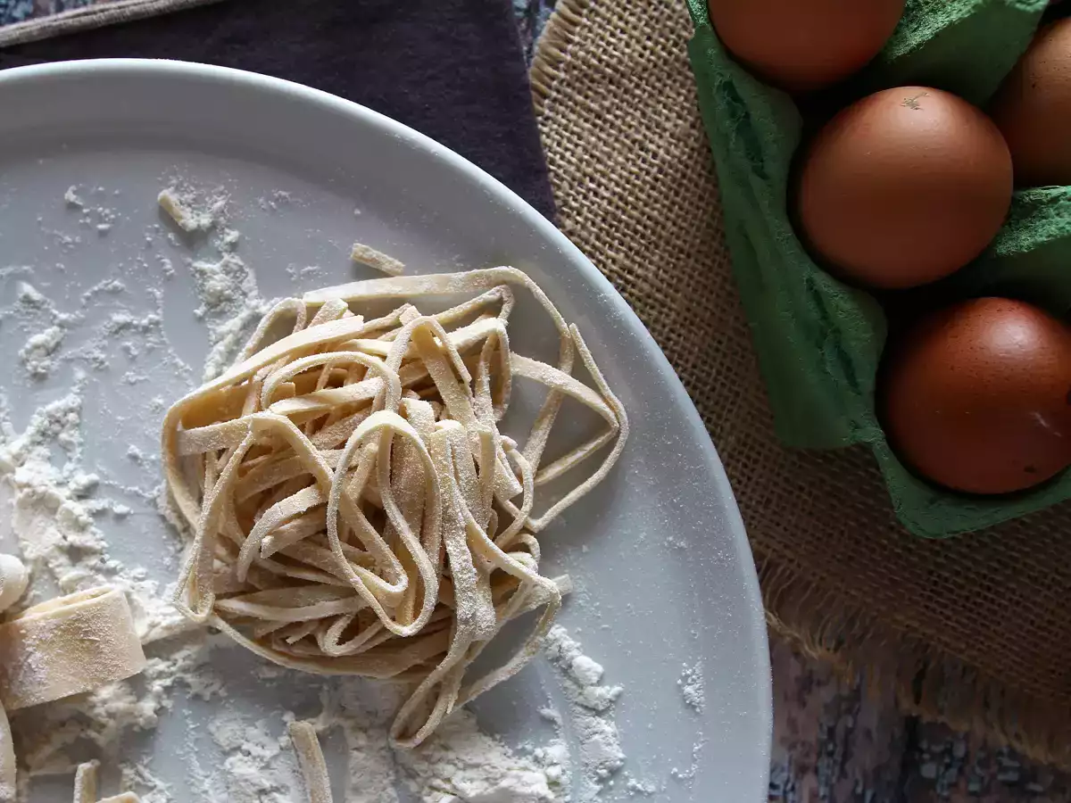 Tagliolini: domácí příprava krok za krokem