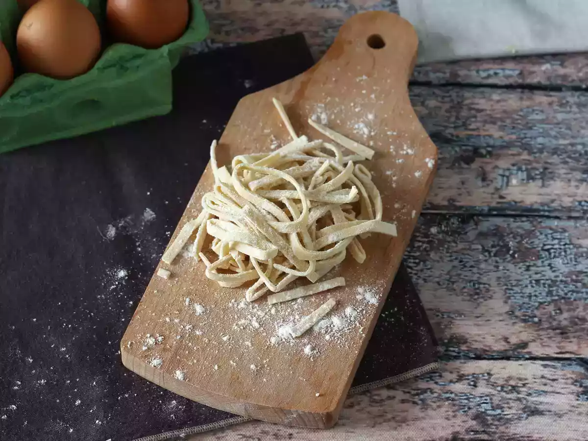 Tagliolini, postup jejich domácí přípravy krok za krokem - foto 3