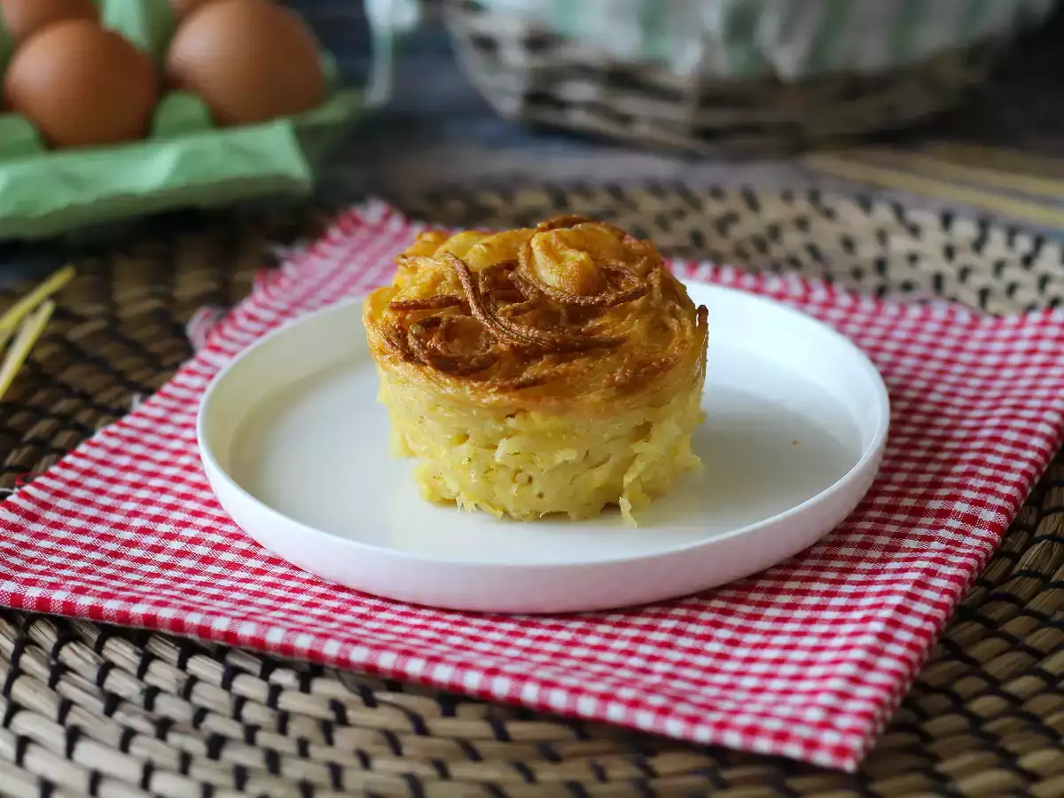 Těstovinová omeleta v horkovzdušné fritéze - foto 2