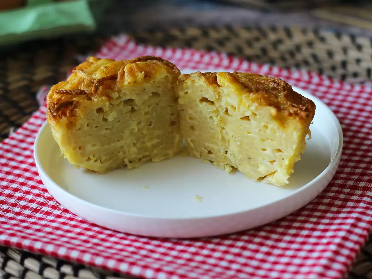 Těstovinová omeleta v horkovzdušné fritéze - foto 4