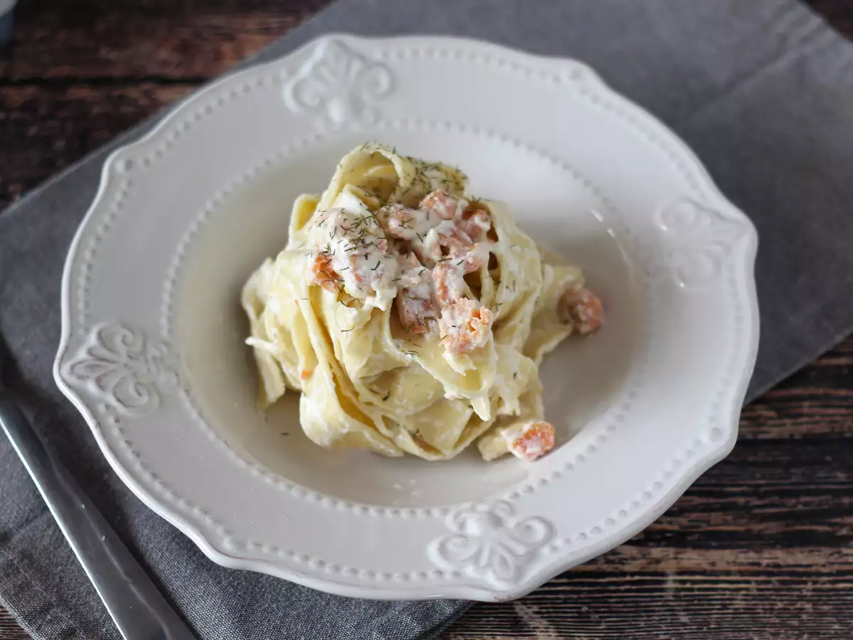 Těstoviny s lososem a ricottou: krémový recept, který chce vyzkoušet každý - foto 3