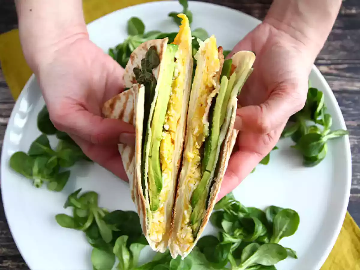 Toastový wrap ve stylu brunch - Tortilla Wrap Hack