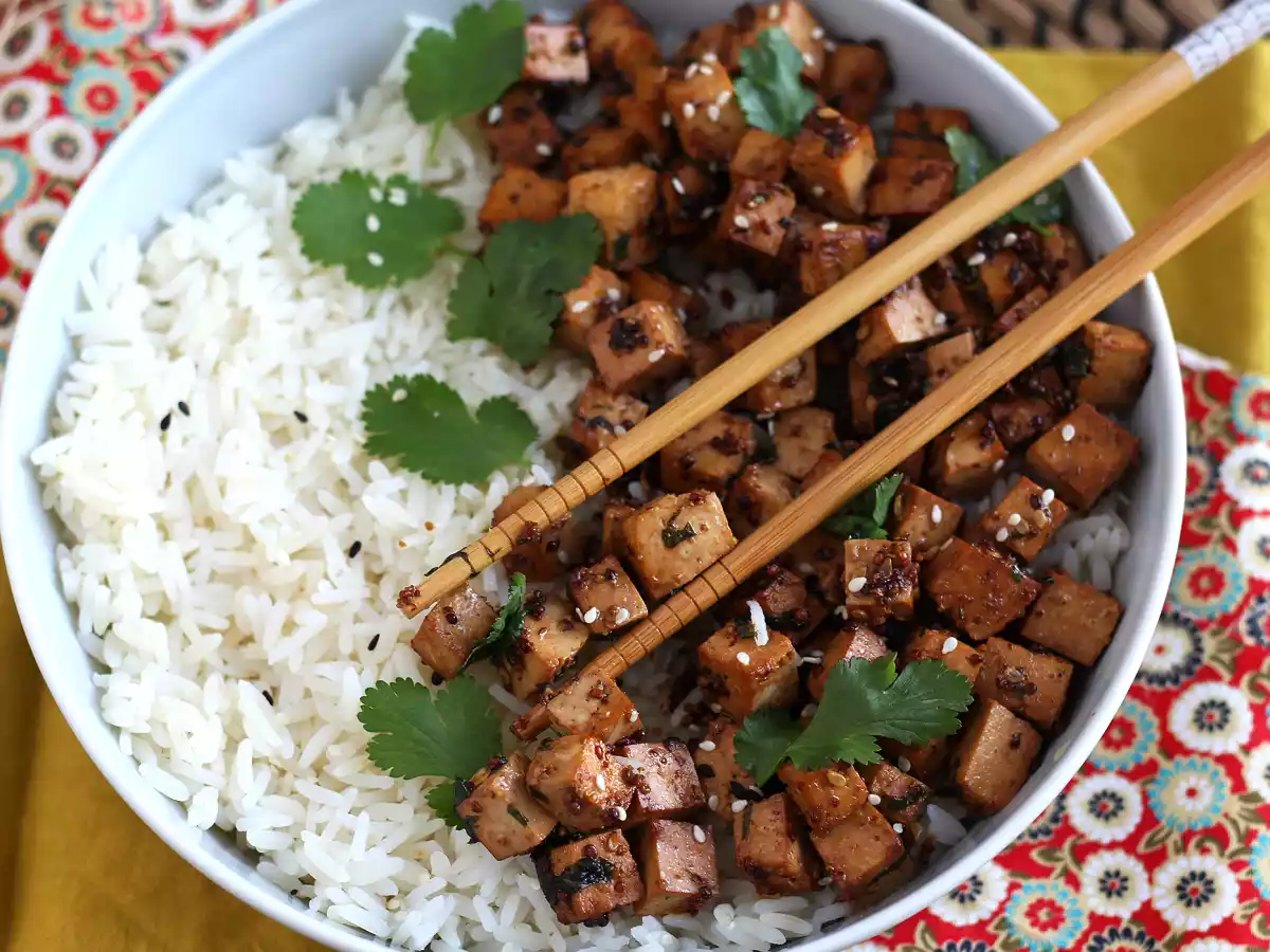 Tofu marinované v sójové omáčce - foto 2