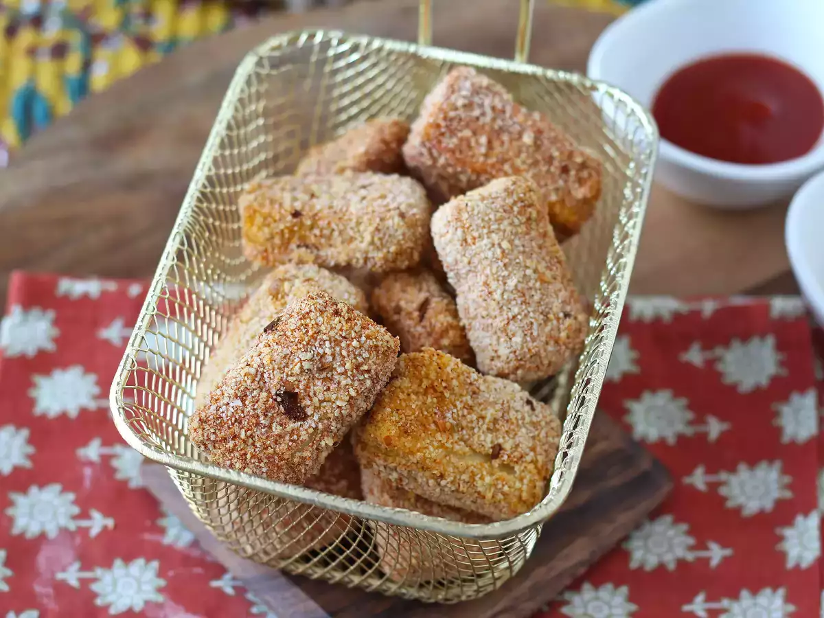 Tofu nugetky v horkovzdušné fritéze - foto 2