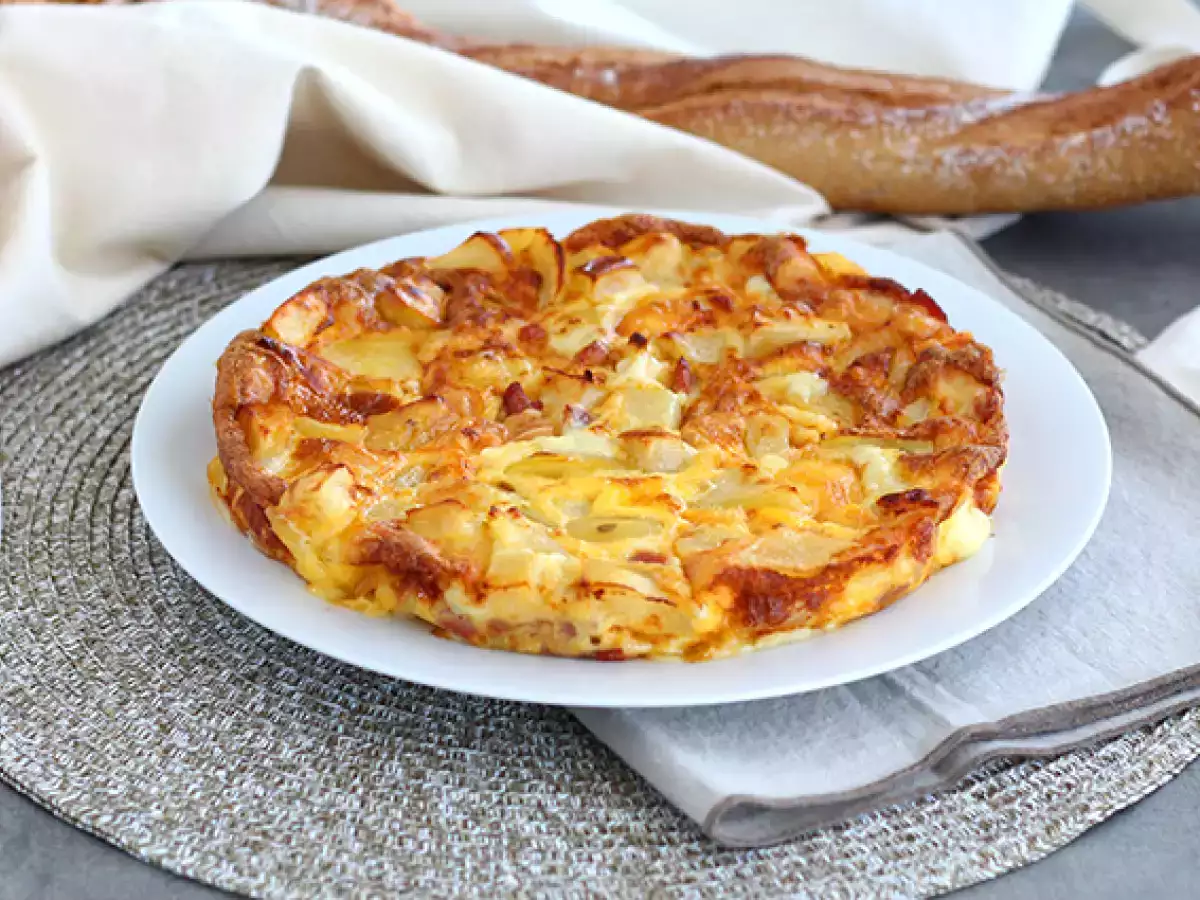 Tortilla s raclette sýrem
