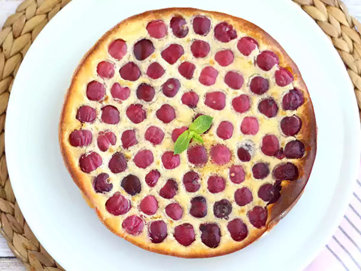 Třešňový clafoutis, ultra jemná klasika