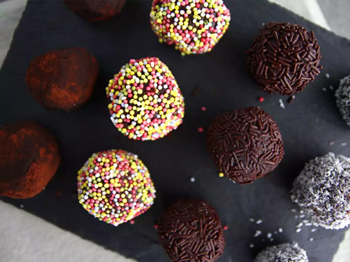 Truffes au chocolat enrobées - foto 3