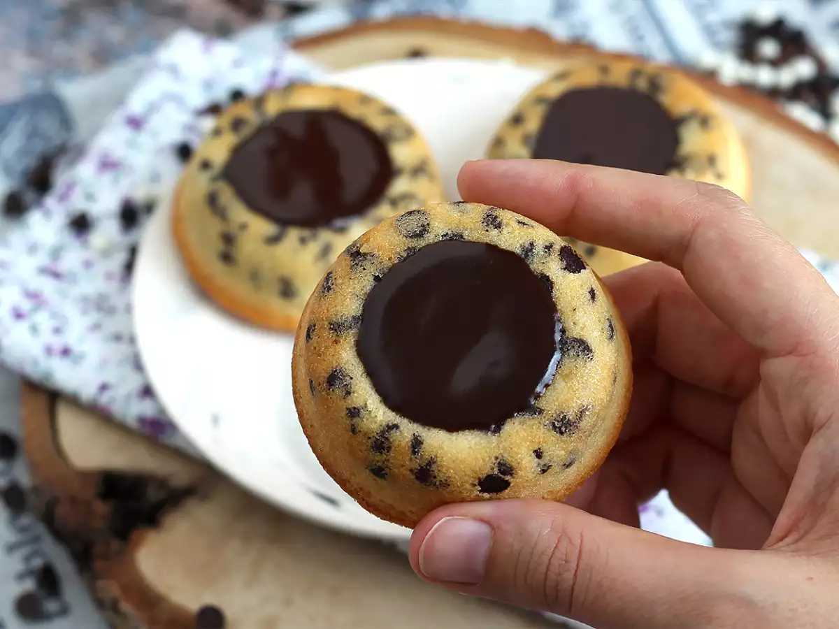 Tygří financiers s čokoládou a křupavou ganache - foto 4