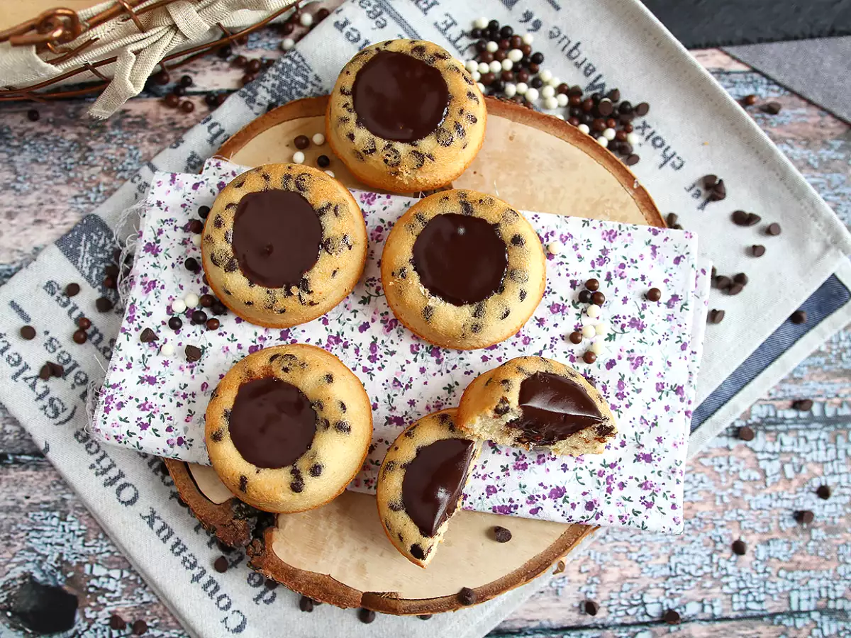 Tygří financiers s čokoládou a křupavou ganache - foto 5