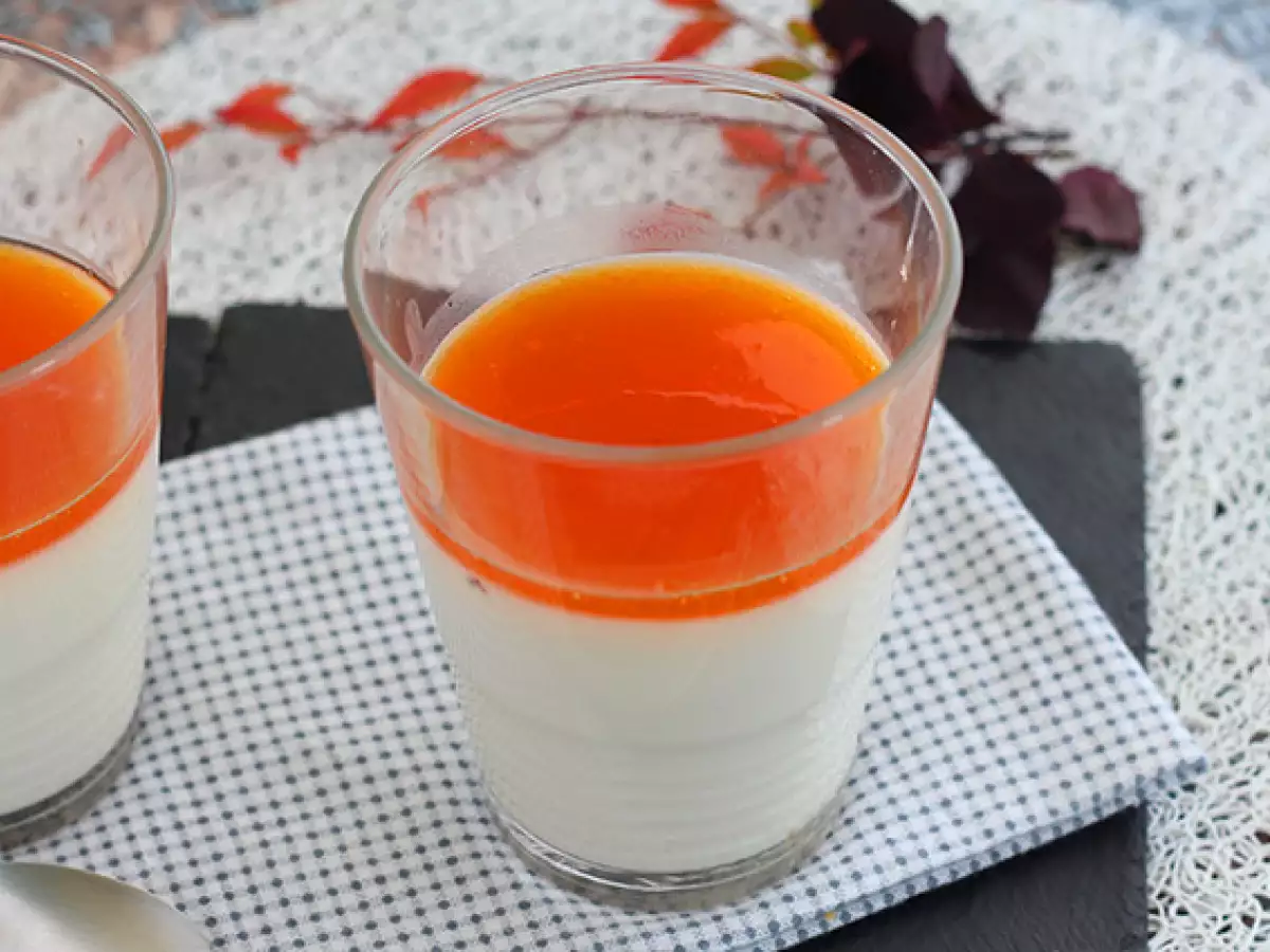 Vanilková panna cotta s meruňkovým přelivem - foto 3