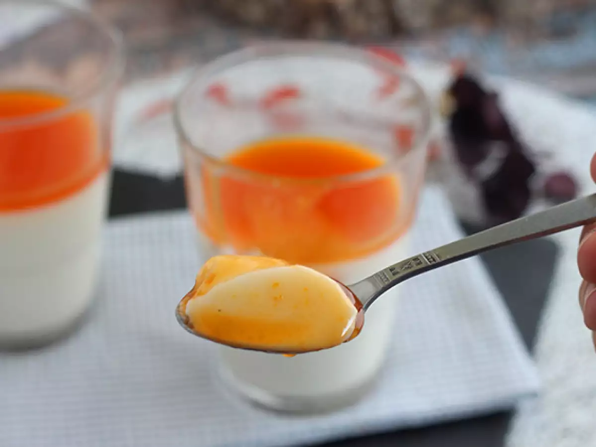 Vanilková panna cotta s meruňkovým přelivem - foto 4