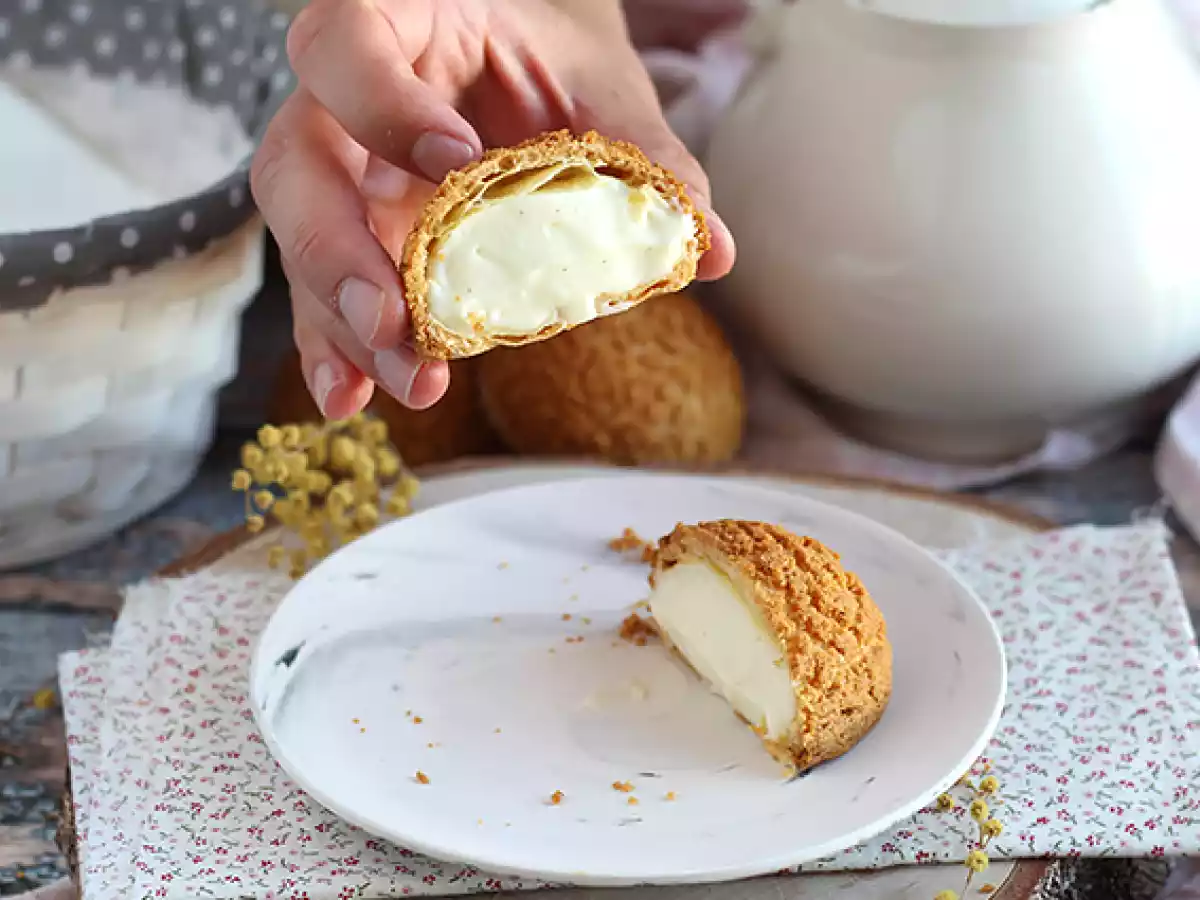 Vanilkové choux s krémem - foto 3