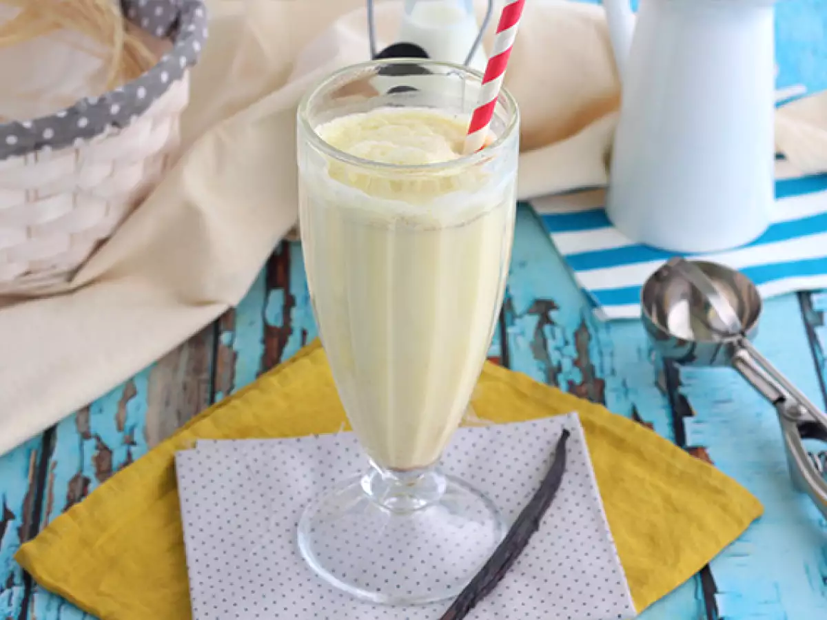 Vanilkový milkshake