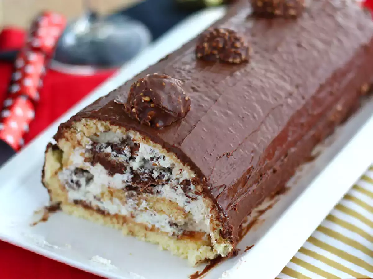 Vánoční poleno s Ferrero Rochers - foto 3