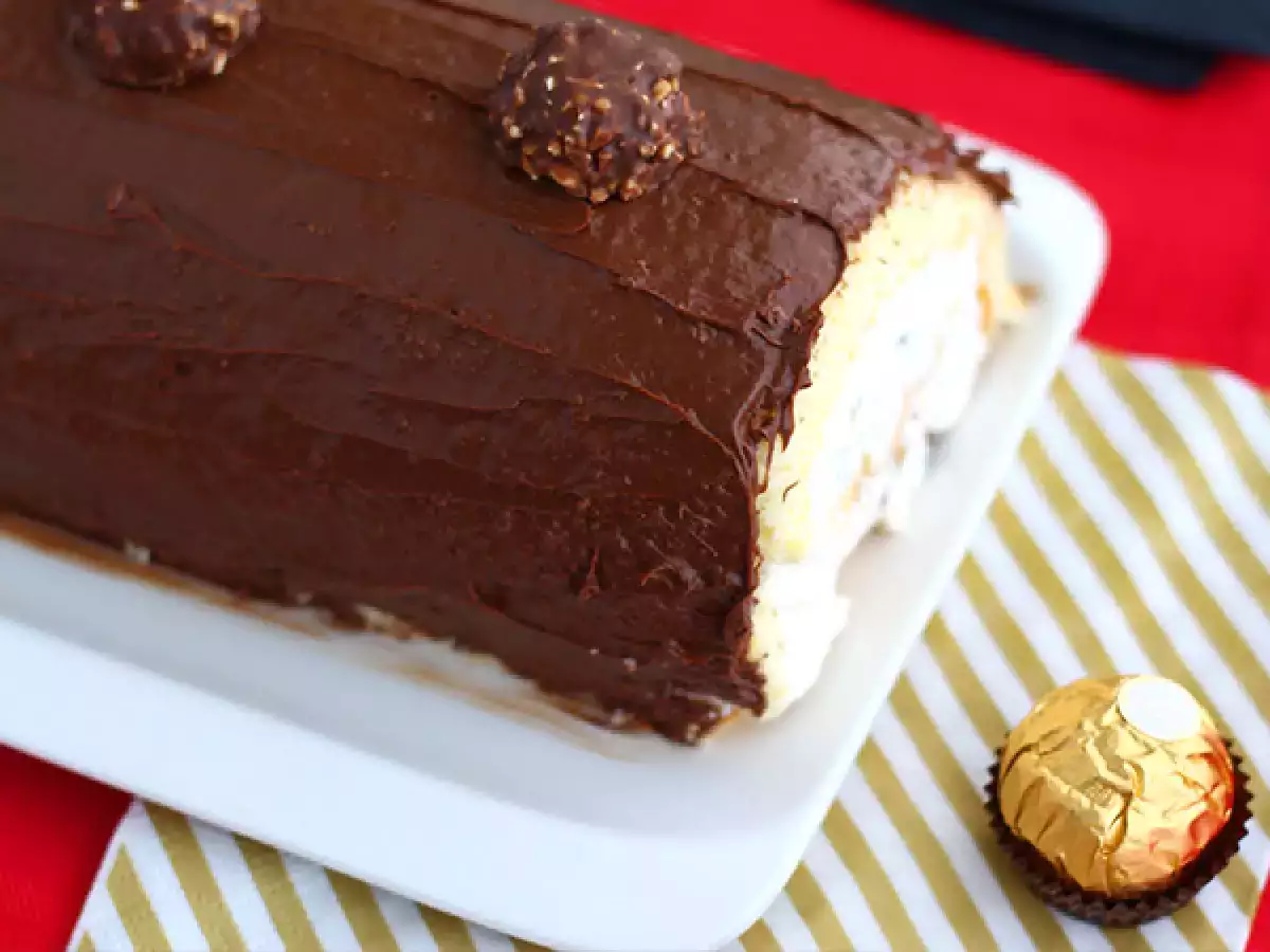 Vánoční poleno s pralinkami Ferrero Rocher - foto 2
