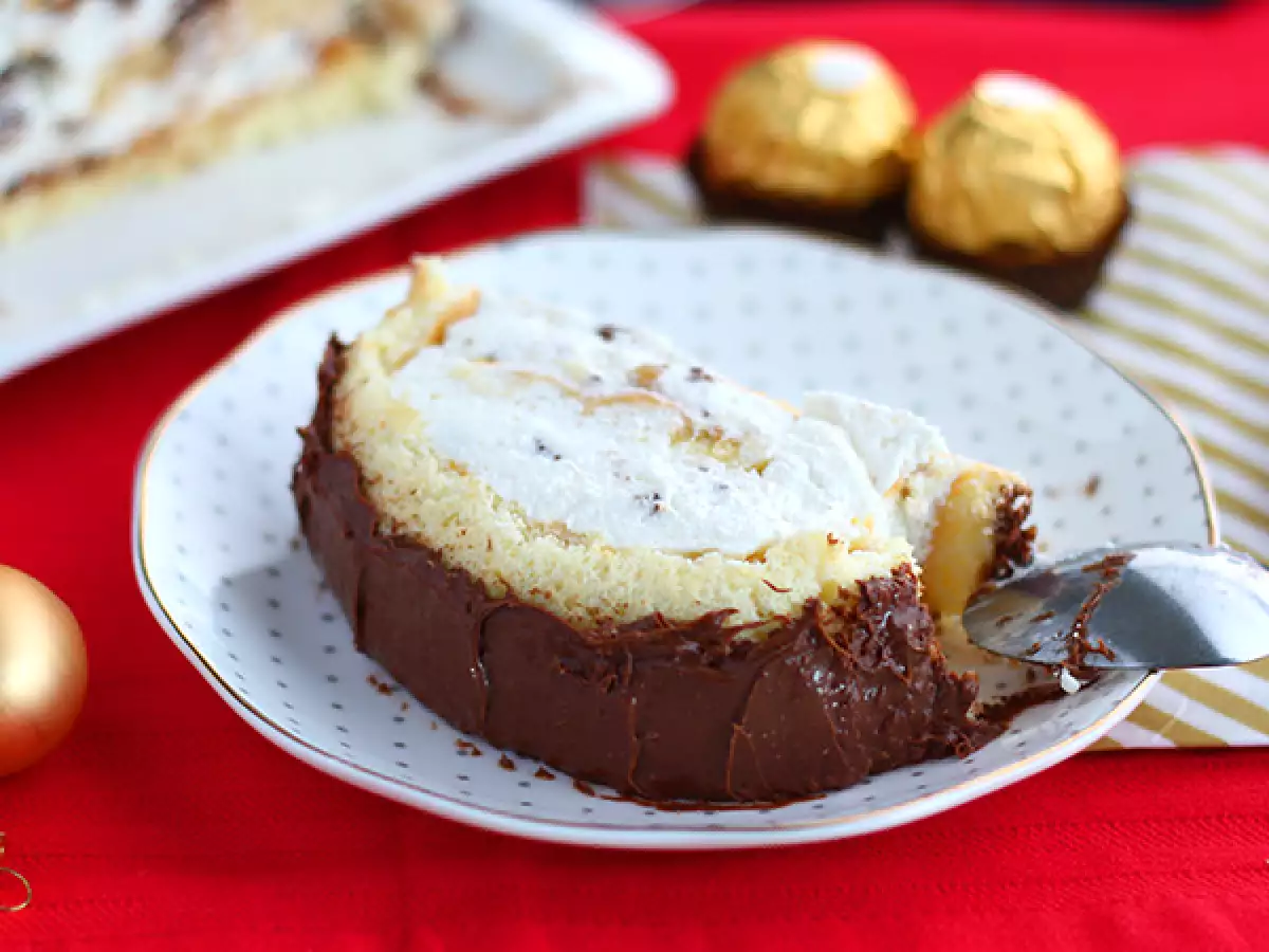Vánoční poleno s pralinkami Ferrero Rocher - foto 4