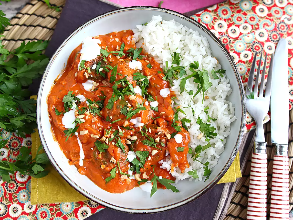Veganská malai kofta: cizrnové kuličky s rajčatovou omáčkou - foto 5