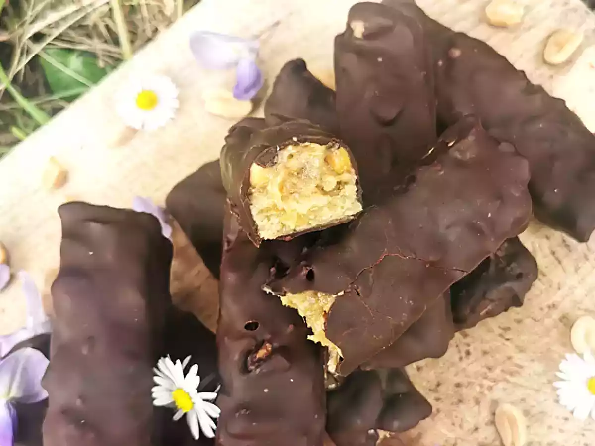 Veganské a bezlepkové domácí tyčinky Snickers