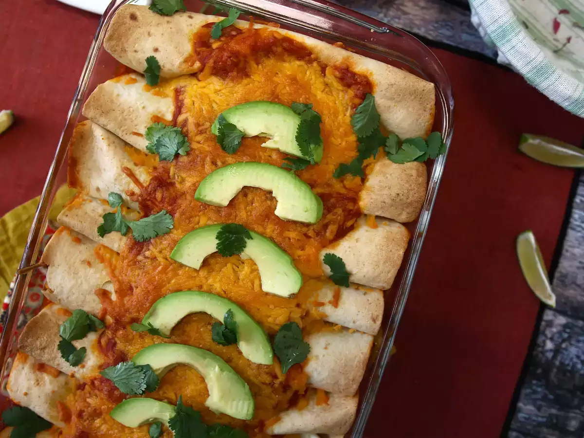 Vegetariánské enchilady - foto 6