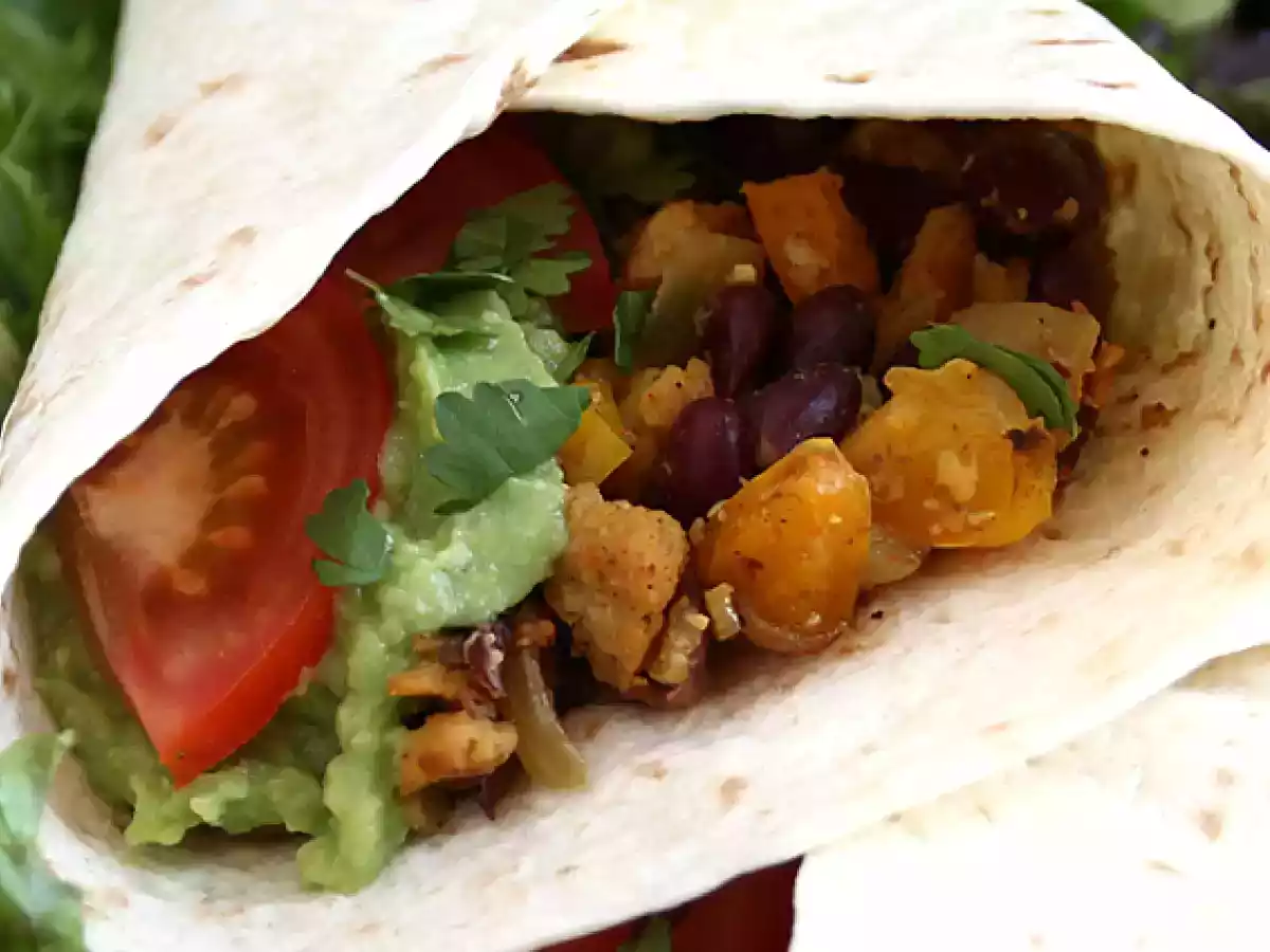 Vegetariánské fajitas s texturovaným sójovým proteinem - foto 2