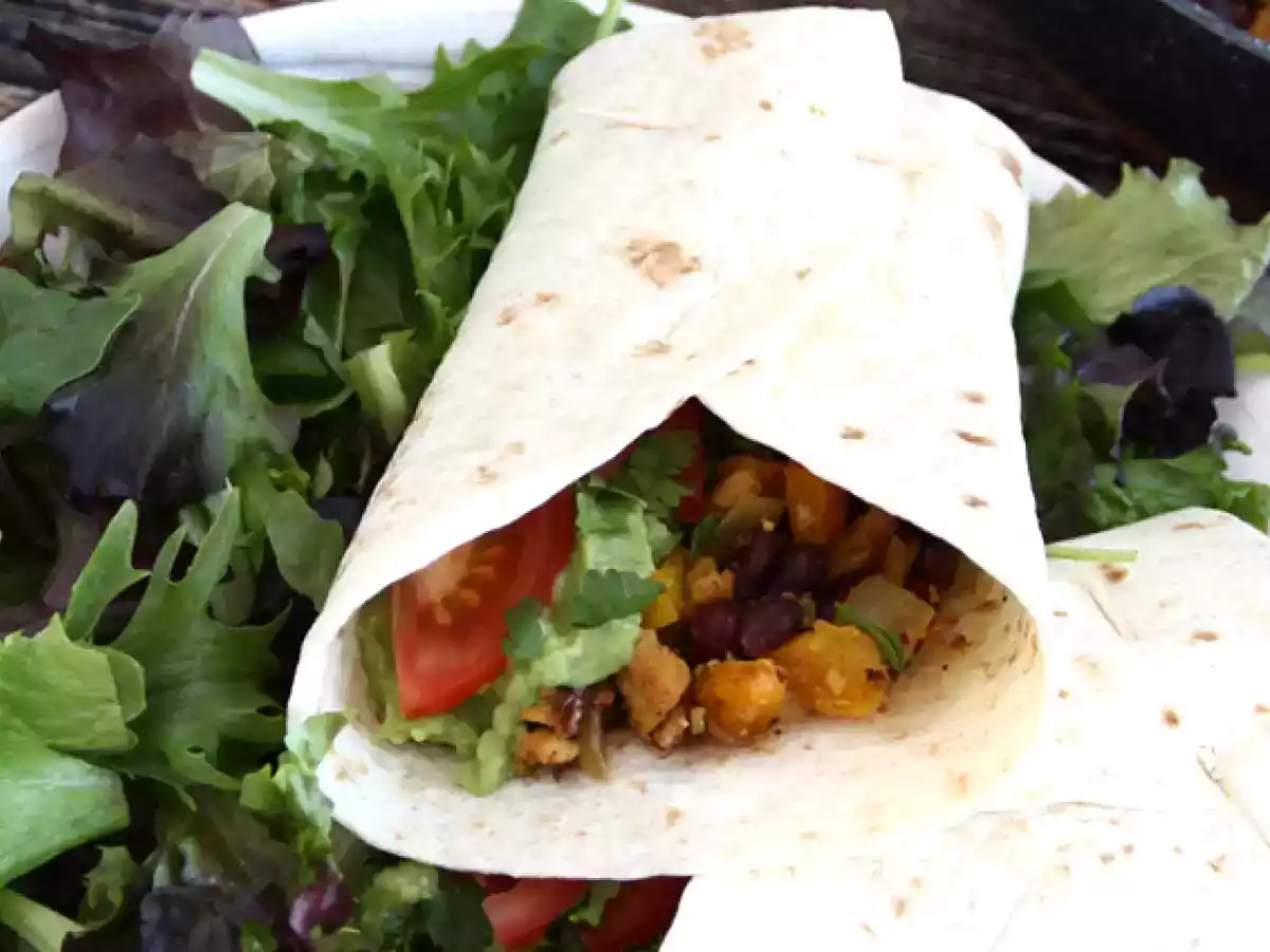 Vegetariánské fajitas s texturovaným sójovým proteinem - foto 4