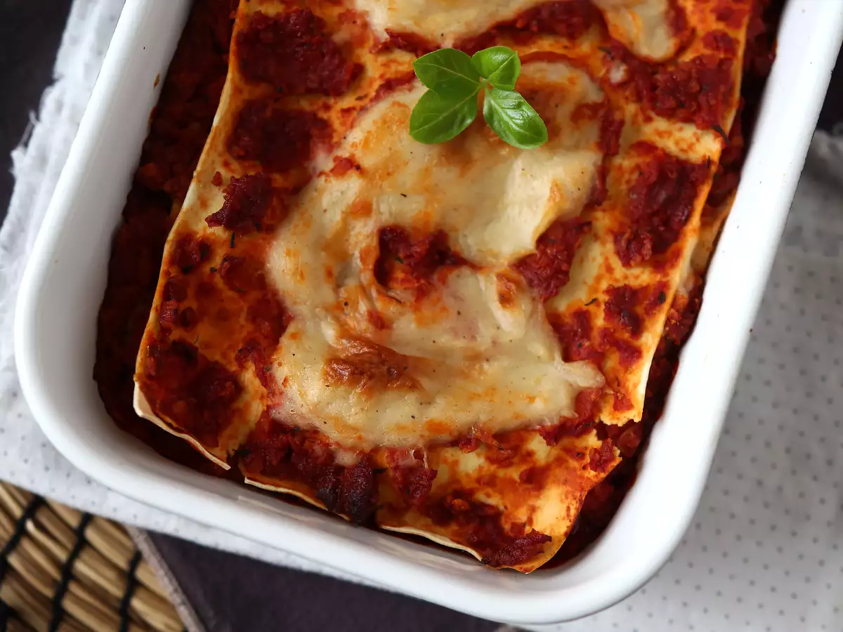 Vegetariánské lasagne (nepoznáte rozdíl!) - foto 2