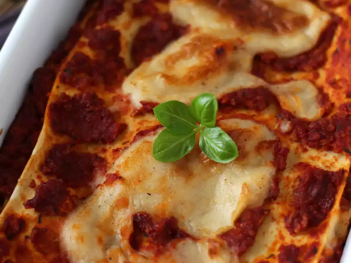 Vegetariánské lasagne (nepoznáte rozdíl!) - foto 3