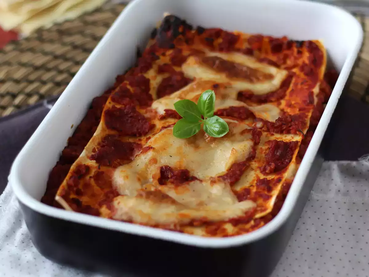 Vegetariánské lasagne (nepoznáte rozdíl!) - foto 4
