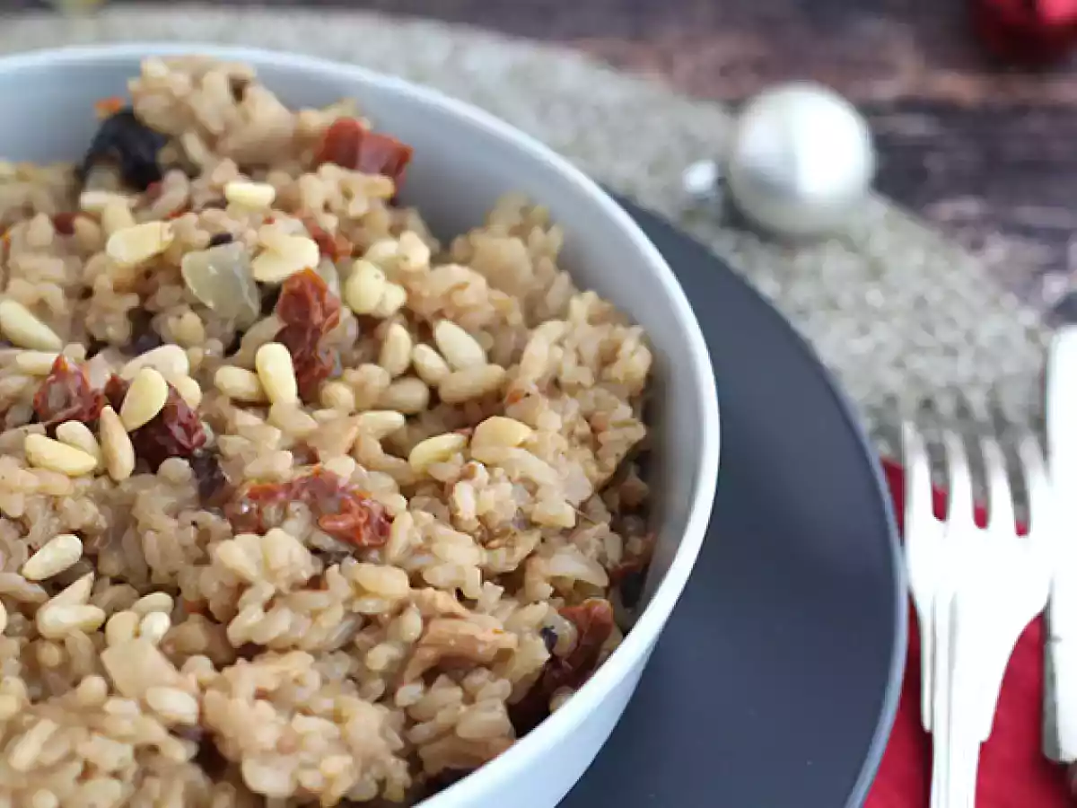 Vegetariánské rizoto se sušenými rajčaty a houbami - foto 4