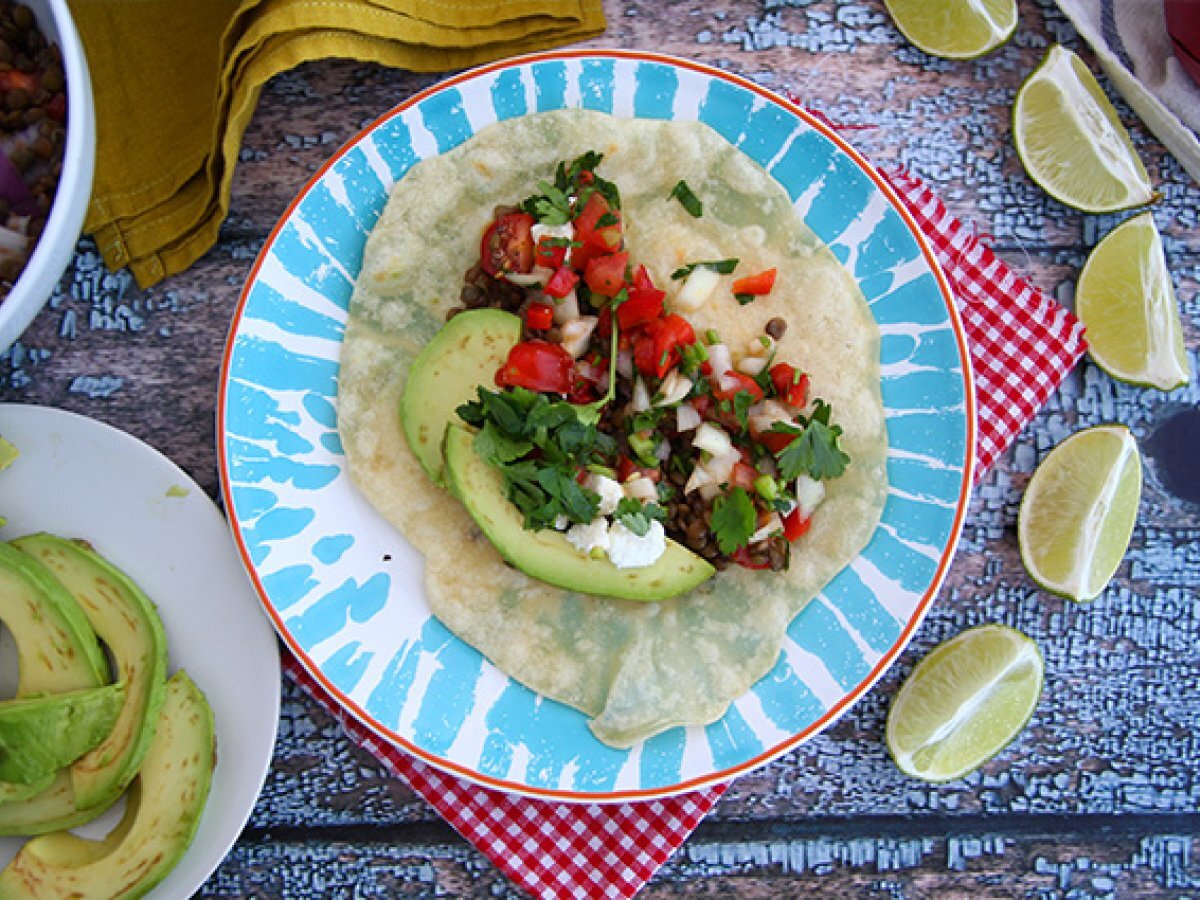 Vegetariánské tacos s čočkou - foto 3