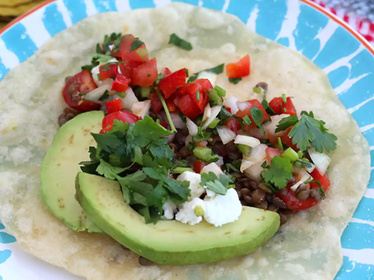 Vegetariánské tacos s čočkou - foto 4