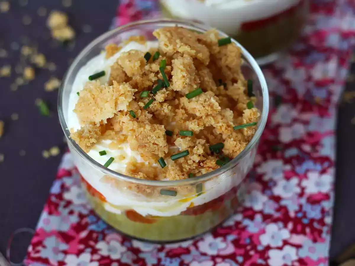 Vegetariánské verriny: hráškový krém, parmazánová drobenka a mascarpone krém - foto 6