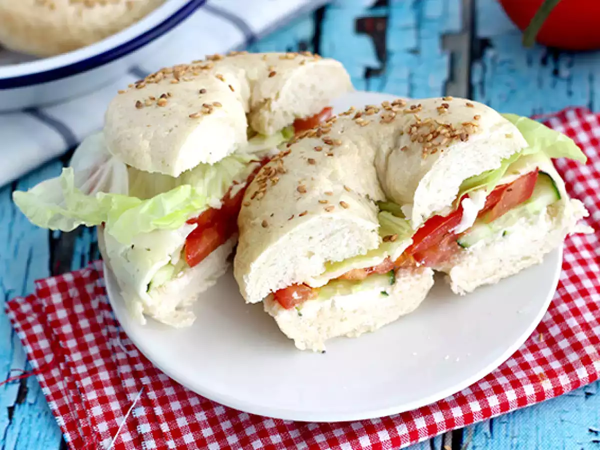 Vegetariánský bagel - foto 2