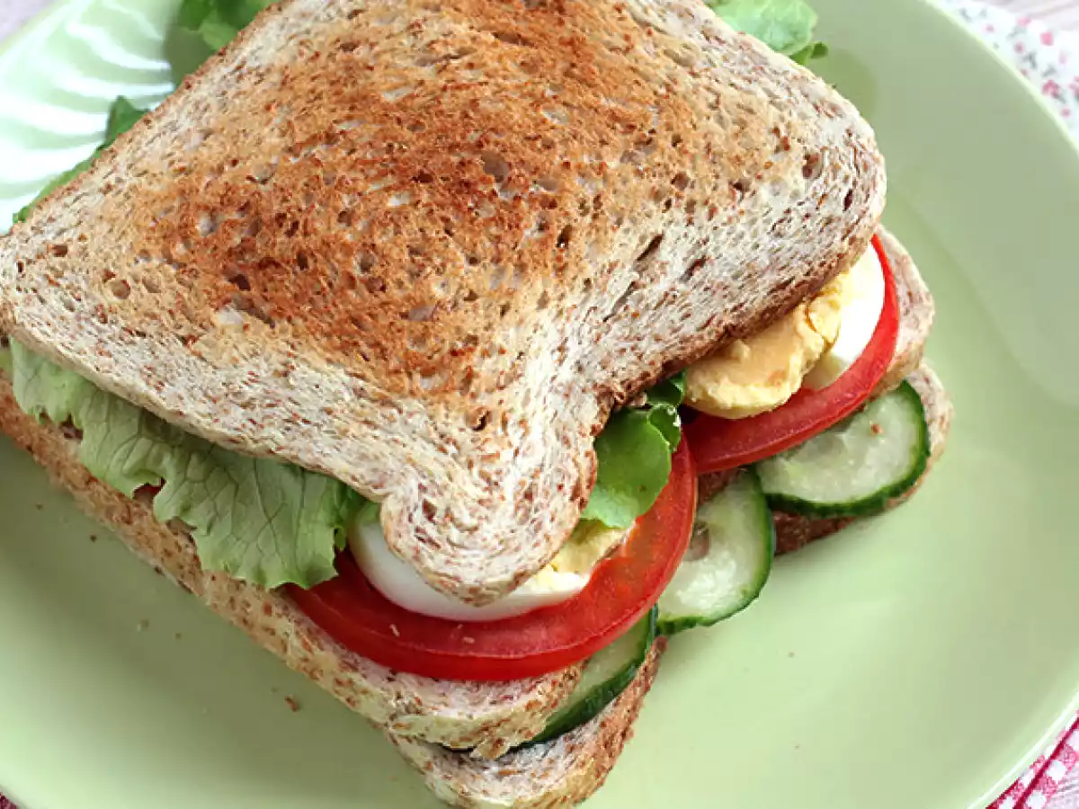 Vegetariánský klubový sendvič