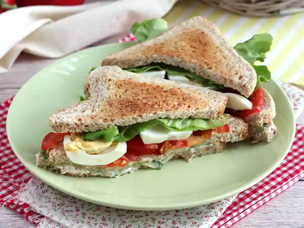 Vegetariánský klubový sendvič - foto 4