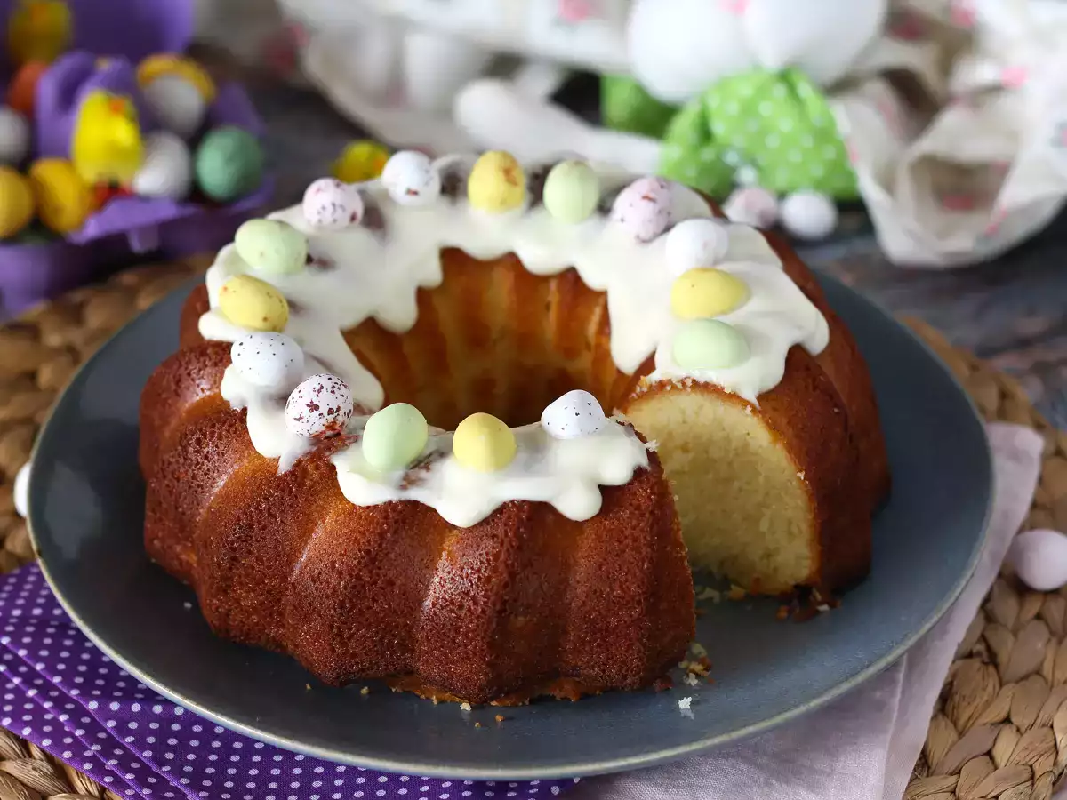 Velikonoční citronová bábovka s bílou čokoládou - foto 8