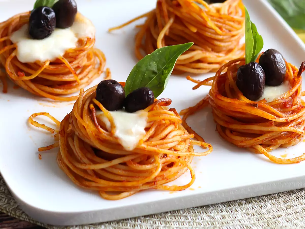 Zapečená špagetová hnízda: snadný a chutný recept - foto 5