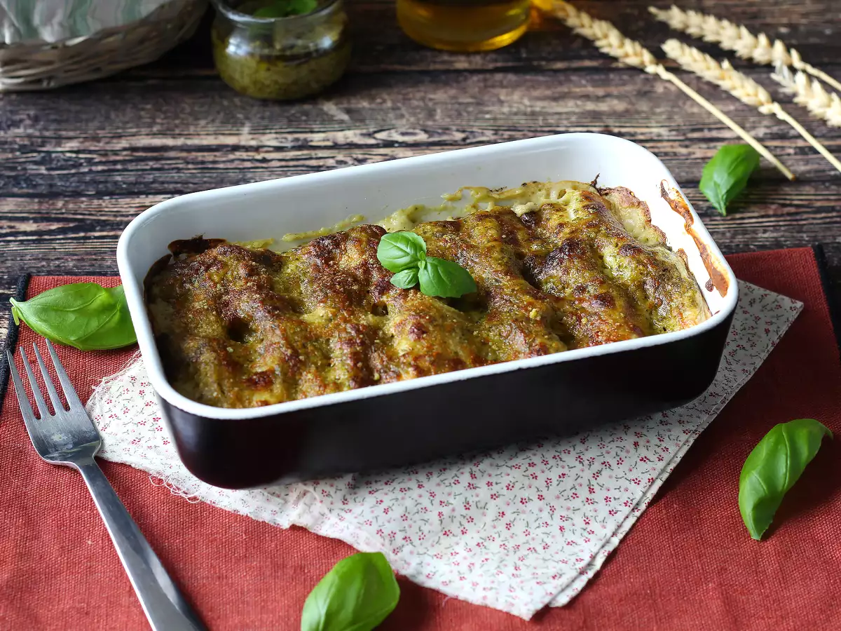 Zapečené cannelloni s pestem a ricottou: snadný recept - foto 2