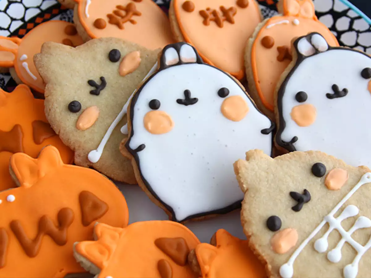 Zdobené halloweenské sušenky Molang - foto 4