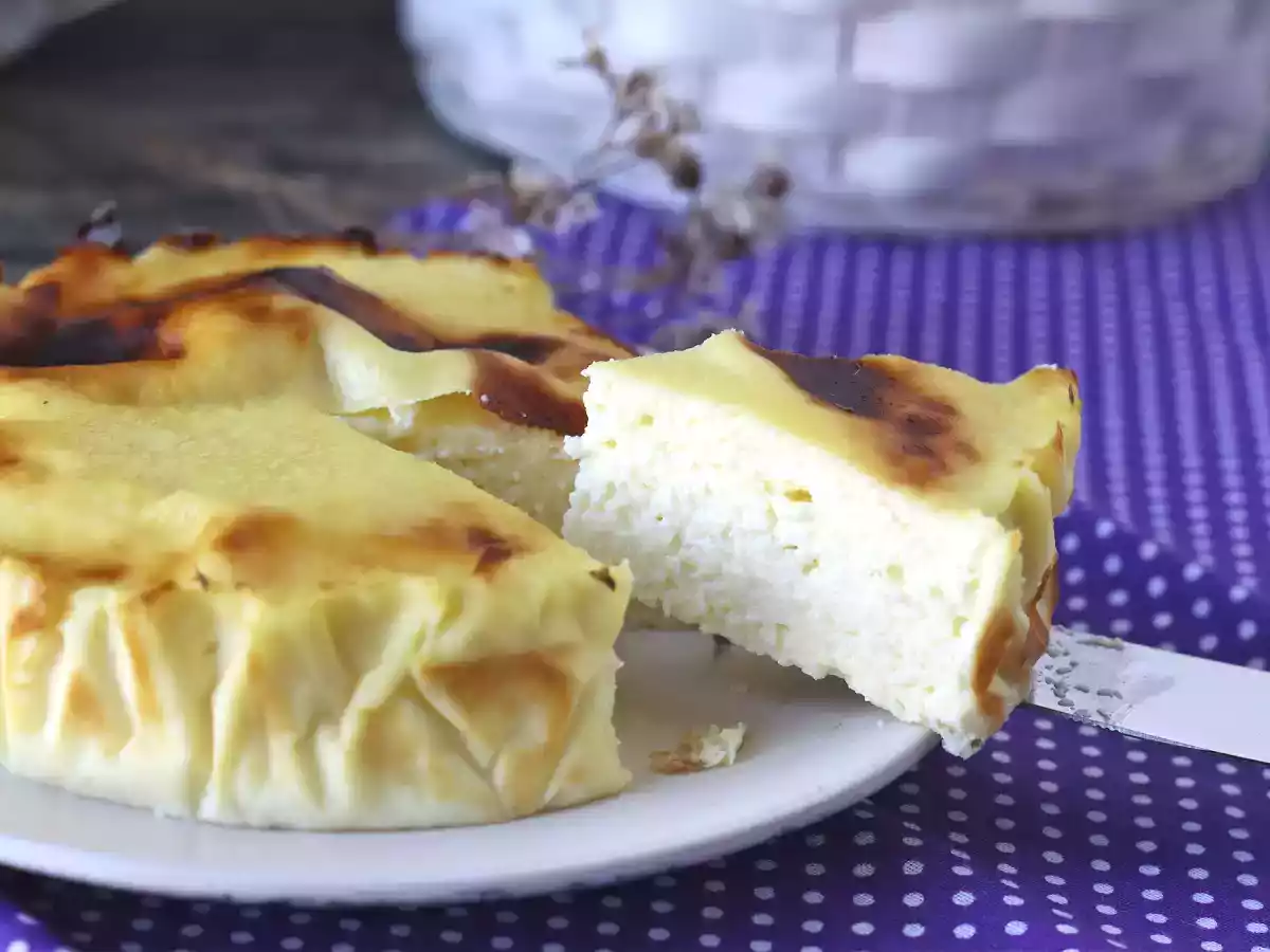 Zdravý tvarohový koláč ve fritéze na vzduchu - foto 2